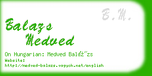 balazs medved business card